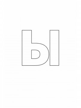 Раскраска Буква Ы