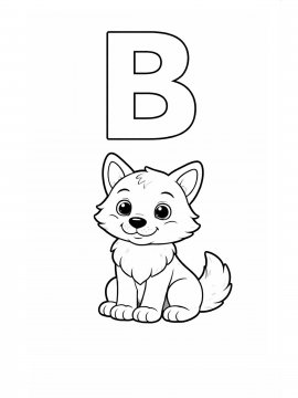 Раскраска Буква В