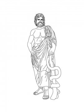 Раскраска Боги Греции 8 - Бесплатно распечатать