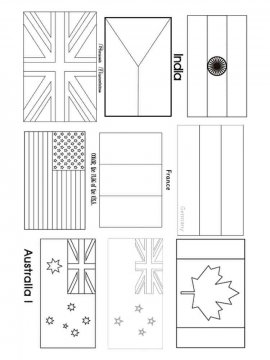 Раскраска Флаг 12 - Бесплатно распечатать