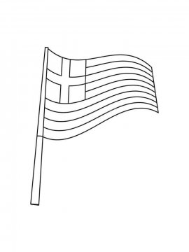 Раскраска Флаг 16 - Бесплатно распечатать