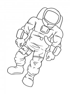 Раскраска Космонавт 22 - Бесплатно распечатать