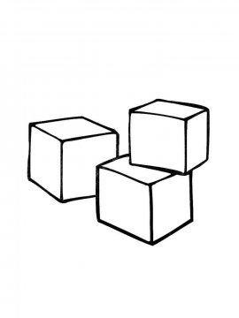 Раскраска Кубик 13 - Бесплатно распечатать