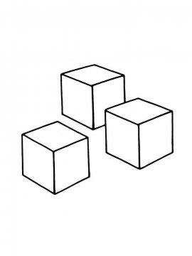 Раскраска Кубик 2 - Бесплатно распечатать