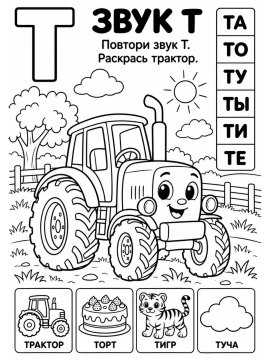 Улыбающийся трактор с большими колесами в поле