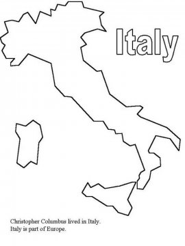 Раскраска Италия 5 - Бесплатно распечатать