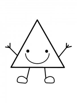 Раскраска Треугольник 1 - Бесплатно распечатать