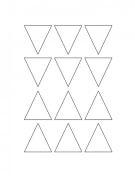 Раскраска Треугольник 12 - Бесплатно распечатать