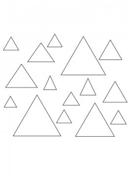 Раскраска Треугольник 18 - Бесплатно распечатать