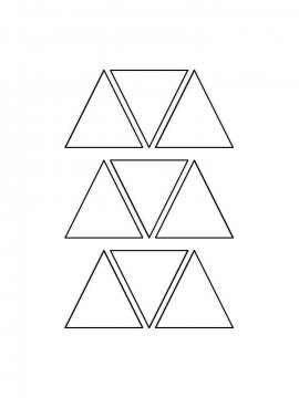 Раскраска Треугольник 2 - Бесплатно распечатать