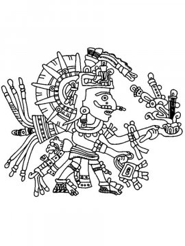 Раскраска Ацтеки 15 - Бесплатно распечатать
