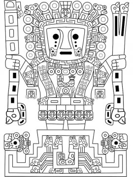 Раскраска Ацтеки 2 - Бесплатно распечатать