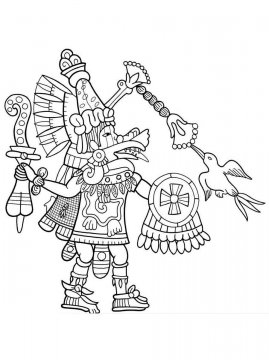 Раскраска Ацтеки 20 - Бесплатно распечатать