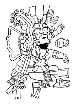 Раскраска Ацтеки 24 - Бесплатно распечатать