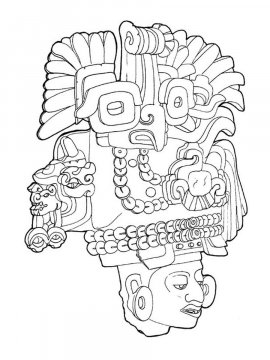 Раскраска Ацтеки 26 - Бесплатно распечатать