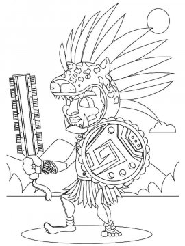 Раскраска Ацтеки 27 - Бесплатно распечатать
