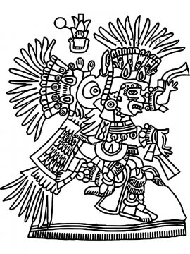 Раскраска Ацтеки 4 - Бесплатно распечатать