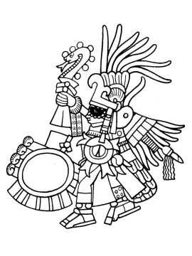 Раскраска Ацтеки 5 - Бесплатно распечатать