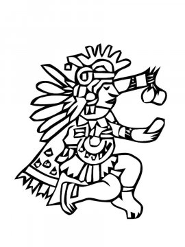 Раскраска Ацтеки 6 - Бесплатно распечатать