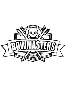 Раскраска Bowmasters 5 - Бесплатно распечатать
