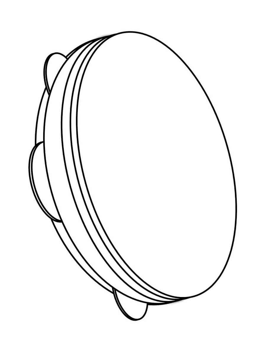 Рисунок бубен музыкальный инструмент