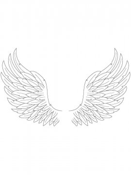 Раскраска Крылья Ангела 3 - Бесплатно распечатать