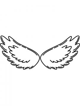 Раскраска Крылья Ангела 5 - Бесплатно распечатать