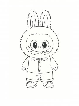 Раскраска Лабубу для детей