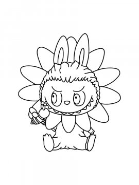 Раскраска Малыш Лабубу