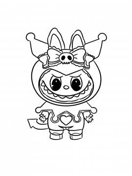 Раскраска Лабубу Куроми