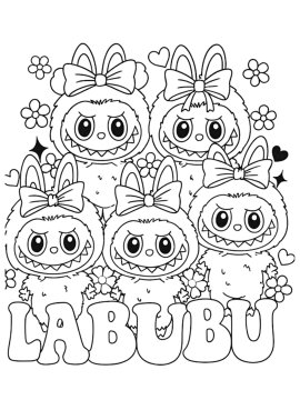 Лабубу с бантиками