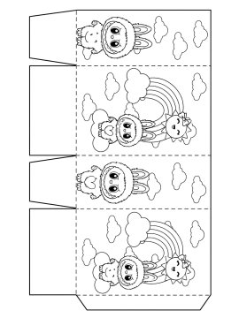 Лабубу коробка для поделок