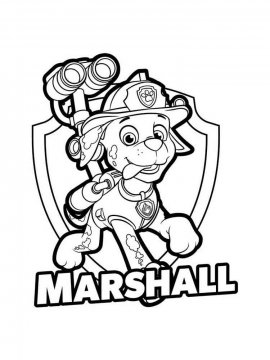 Раскраска Маршал 4 - Бесплатно распечатать