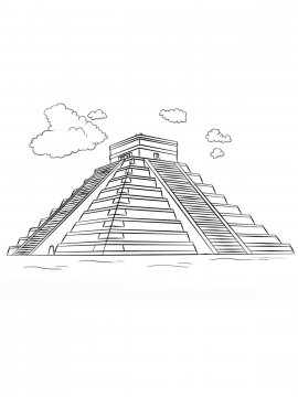 Раскраска Пирамида 1 - Бесплатно распечатать