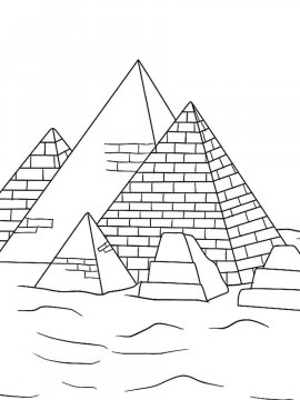 Раскраска Пирамида 2 - Бесплатно распечатать
