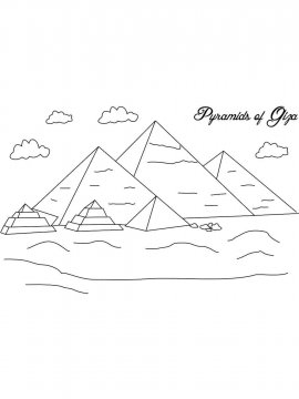 Раскраска Пирамида 3 - Бесплатно распечатать