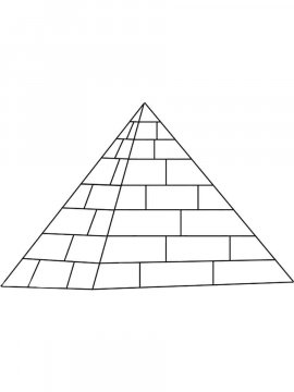 Раскраска Пирамида 5 - Бесплатно распечатать