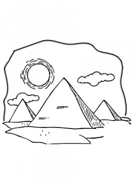 Раскраска Пирамида 7 - Бесплатно распечатать