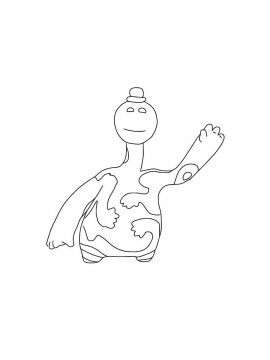 Раскраска Доуи Поппи Плейтайм