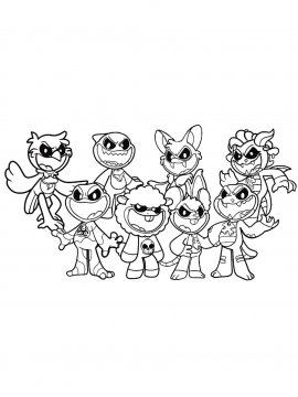 Раскраска Все Nightmare Critters