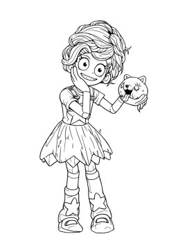 Раскраска Lily Lovebraids Poppy Playtime 5