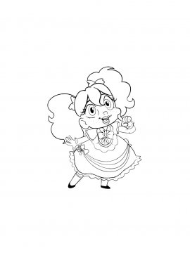 Раскраска веселая Поппи