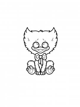 Раскраска маленькая Кисси Мисси