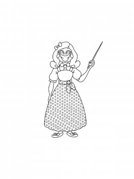 Раскраска Мисс Приятность