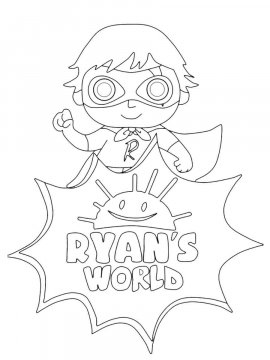 Раскраска Ryan's World 8 - Бесплатно распечатать