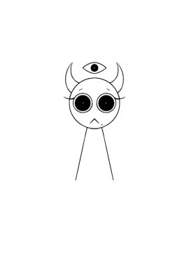 Раскраска Серый Спрунки