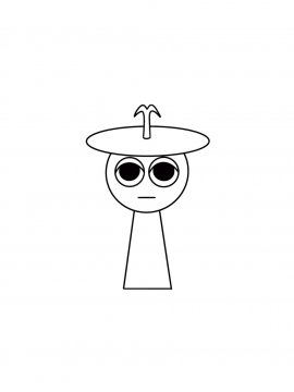 Раскраска Серебрянный Спрунки