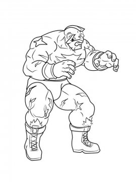 Раскраска Street Fighter 32 - Бесплатно распечатать