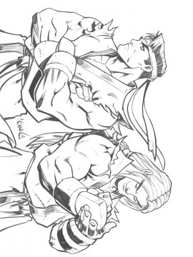 Раскраска Street Fighter 9 - Бесплатно распечатать