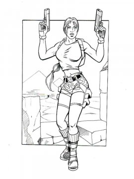 Раскраска Tomb Raider 14 - Бесплатно распечатать